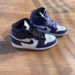 Nike Air Jordan 1 Court Purple Sneakers
